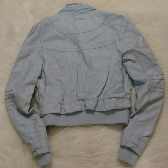 Jou Jou Baby Blue Leather Jacket - Picture 8 of 16